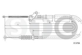STC T482017 - CABLE FRENO TROOPER LWB  DX-RH