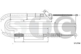 STC T482018 - CABLE FRENO TROOPER LWB  SX-LH
