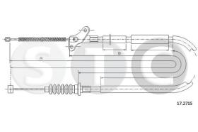 STC T482019 - CABLE FRENO TROOPER SWB  DX-RH