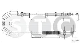 STC T482102 - CABLE FRENO DELTA ALL SX-LH