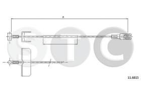 STC T482370 - CABLE FRENO PRIMASTAR ALL INTERSWB