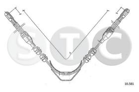 STC T482452 - CABLE FRENO KADETT B