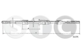 STC T482465 - CABLE FRENO ASCONA CALL SX-LH