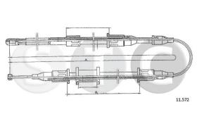 STC T482466 - CABLE FRENO ASCONA CALL DX-RH
