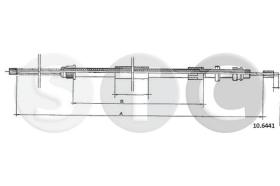 STC T482808 - CABLE FRENO 305 BREAK   DX/SX-RH/LH