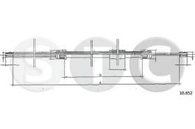STC T482989 - CABLE FRENO R 4L-TL (1120/3/6)  SX-LH