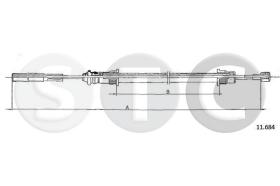 STC T483037 - CABLE FRENO MASTER PR/AR CH 3,8 ANT.-F