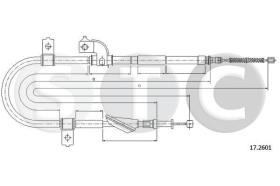 STC T483305 - CABLE FRENO FORESTERALL 2,0 SX-LH