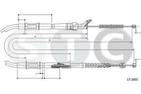 STC T483436 - CABLE FRENO CAMRY SV20/21 1,8-2,0   SX