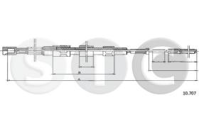 STC T483710 - CABLE FRENO TRANSPORTER 1,6 DX/SX-RH-L