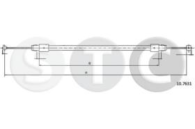 STC T483754 - CABLE FRENO TOUAREG ALL ANT.-FRONT