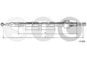 STC T483920 - CABLE FRENO JEEP CHEROKEE   DX/SX-RH/L