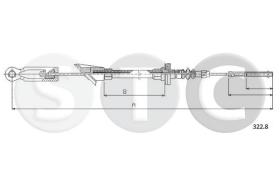 STC T482061 - CABLE EMBRAGUE Y10 ALL