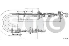 STC T482239 - CABLE EMBRAGUE COLT 1,5