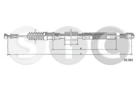 STC T482387 - CABLE EMBRAGUE ASCONA B 1,6-1,9-2,0 (8