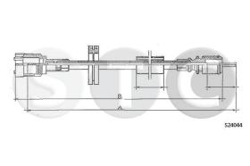 STC T482986 - CABLE CUENTAKILOMETROS ESPACE CH.388à