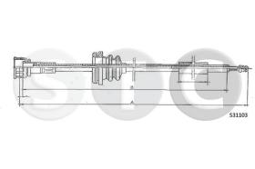 STC T483648 - CABLE CUENTAKILOMETROS TRANSPORTER 1,6