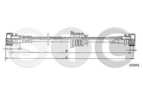 STC T483664 - CABLE CUENTAKILOMETROS 1300 MM.??280