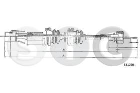 STC T483684 - CABLE CUENTAKILOMETROS GOLF ALL AUTOTR