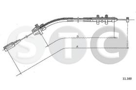STC T480671 - CABLE ACELERADOR 316- 318 -  320 4 CY