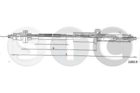 STC T481442 - CABLE ACELERADOR 127900 CC