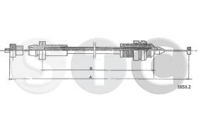 STC T481475 - CABLE ACELERADOR TEMPRA 1,4 - 1,6 CARB