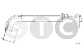 STC T482120 - CABLE ACELERADOR Y 1,2 ALL