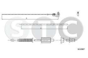 STC T483200 - CABLE ACELERADOR CLIO I - II ALL