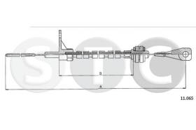 STC T483814 - CABLE ACELERADOR TRANSPORTER DIESEL