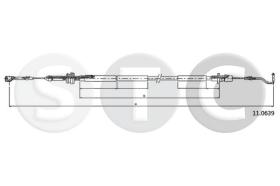 STC T483844 - CABLE ACELERADOR TRANSPORTER T4 2,4DS