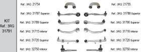 3RG Industrial 31791 - KIT BRAZOS SUSPENSION DELANTERO IZQUIERDO & DERECHO