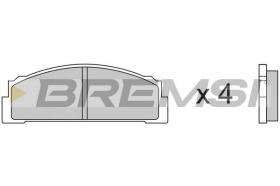 BREMSI BP2001 - B. PADS FIAT, TOYOTA