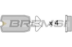 BREMSI BP2039 - B. PADS CITROEN  2 CV