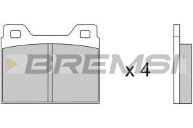 BREMSI BP2062 - B. PADS VOLVO, MITSUBISHI