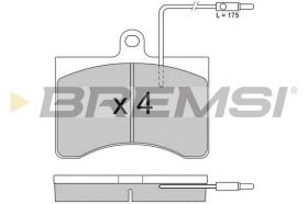 BREMSI BP2094 - B. PADS FIAT, CITROEN