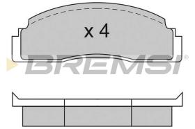 BREMSI BP2104 - B. PADS FORD