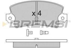 BREMSI BP2114 - B. PADS FIAT, RENAULT, ALPINE, TALBOT
