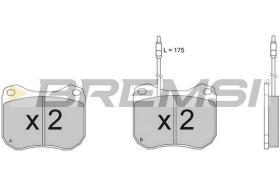 BREMSI BP2118 - B. PADS PEUGEOT, TALBOT
