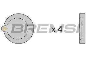 BREMSI BP2121 - B. PADS CITROEN CX