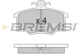 BREMSI BP2143 - B. PADS VOLVO