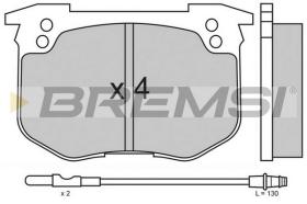 BREMSI BP2159 - B. PADS PEUGEOT, ALPINE, TALBOT