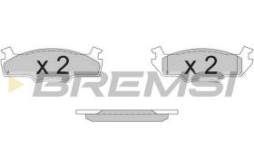 BREMSI BP2162 - B. PADS VW
