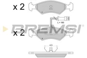 BREMSI BP2163 - B. PADS FORD, PANTHER, FERRARI, TVR