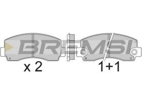 BREMSI BP2215 - B. PADS ASIA MOTORS ROCKSTAR MITSUBISHI