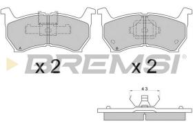 BREMSI BP2253 - B. PADS MAZDA 626