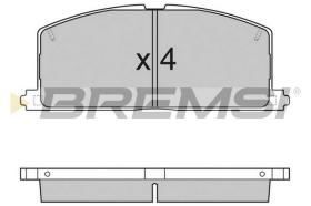 BREMSI BP2255 - B. PADS TOYOTA