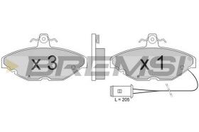 BREMSI BP2258 - B. PADS MG, AUSTIN, ROVER, RELIANT