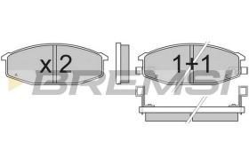 BREMSI BP2273 - B. PADS NISSAN