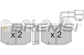 BREMSI BP2274 - B. PADS ALFA ROMEO