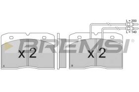 BREMSI BP2275 - B. PADS RENAULT, ALFA ROMEO, IVECO